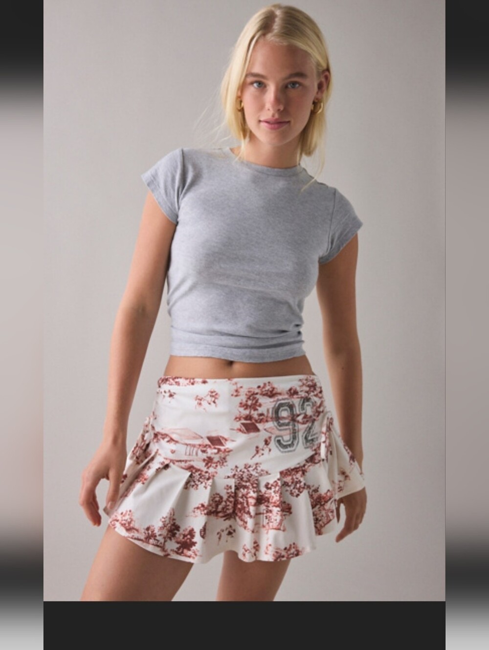 Urban Outfitter Bec Pleated Micro Mini Short